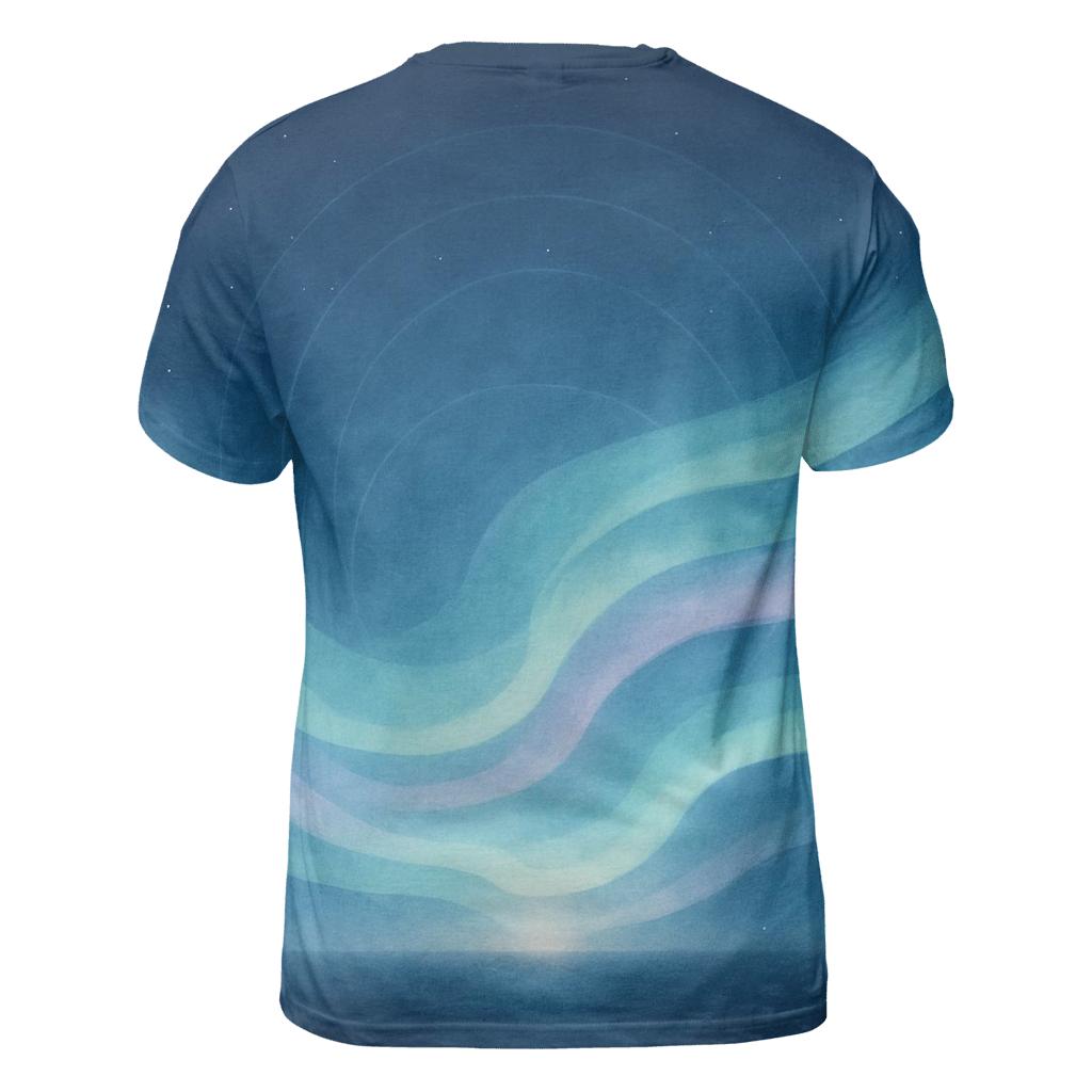 Aurora Of Stillness artistic all-over print tops
