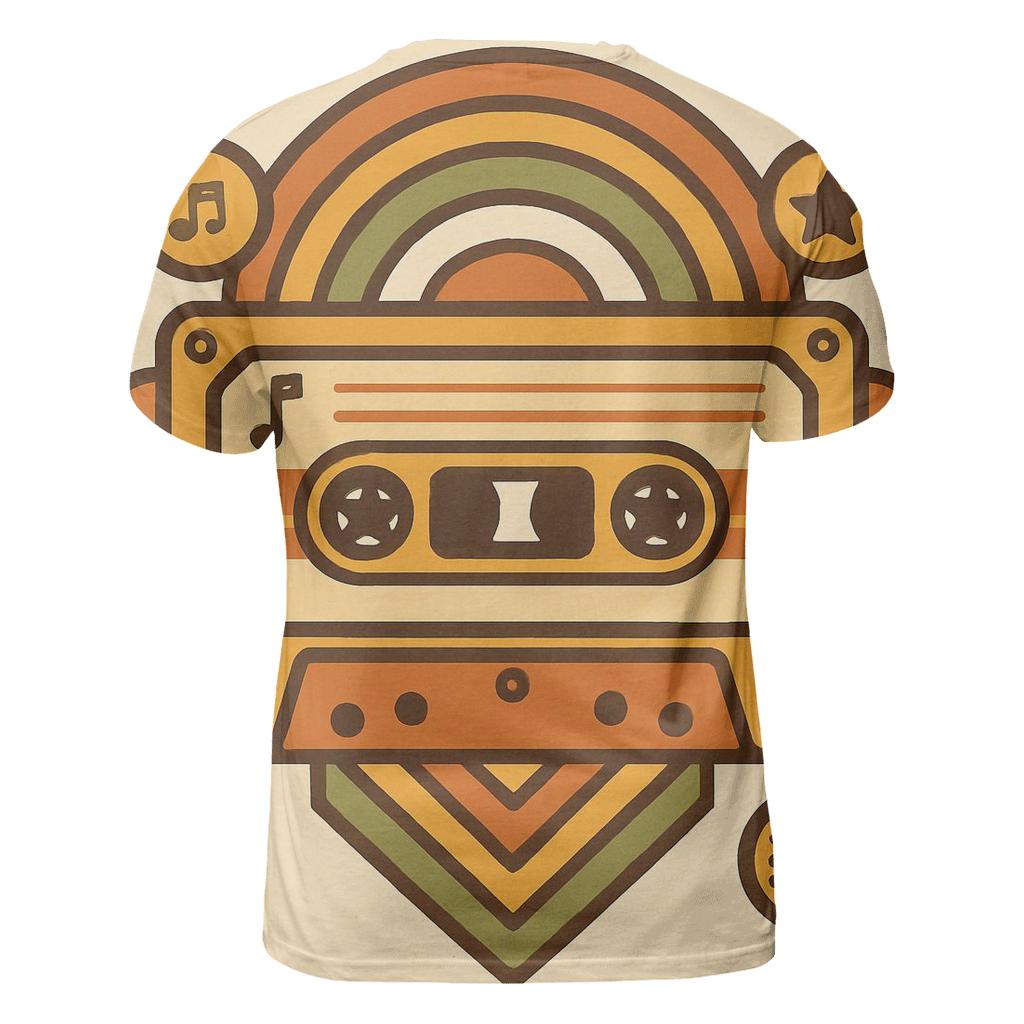 Cassette Tape Geometry Groove personalized full print shirts
