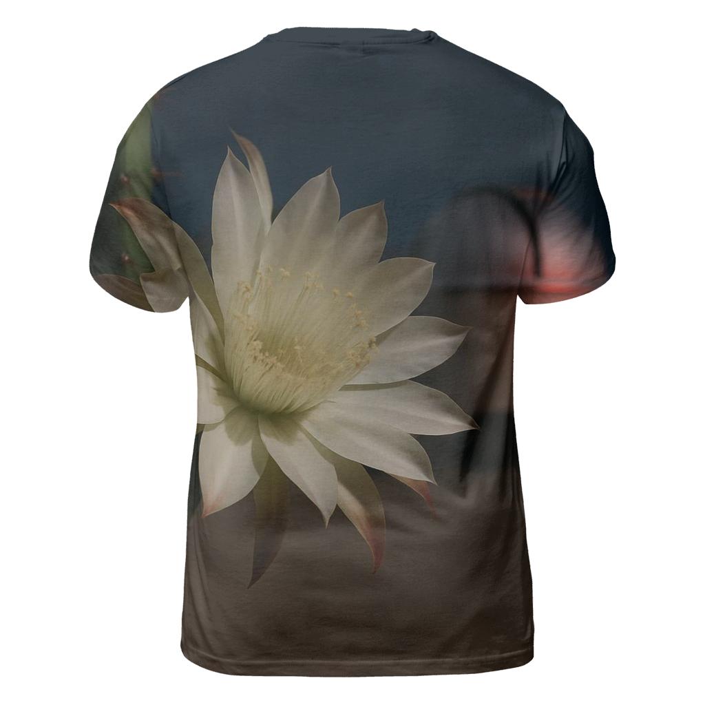 Night Blooming Cereus Under Desert Observatory Glow custom all-over print shirts