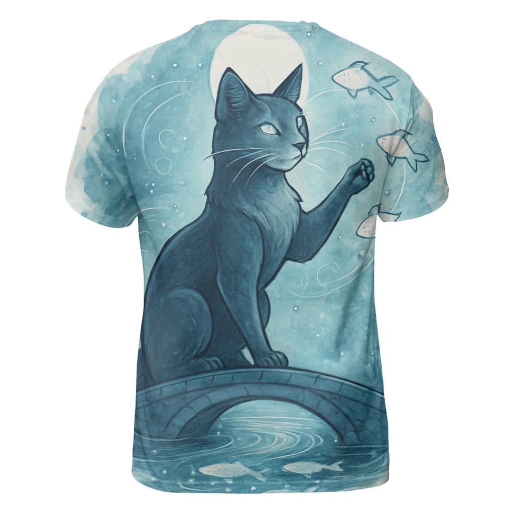 Lantern Tide Guardian Cat designer pattern shirts