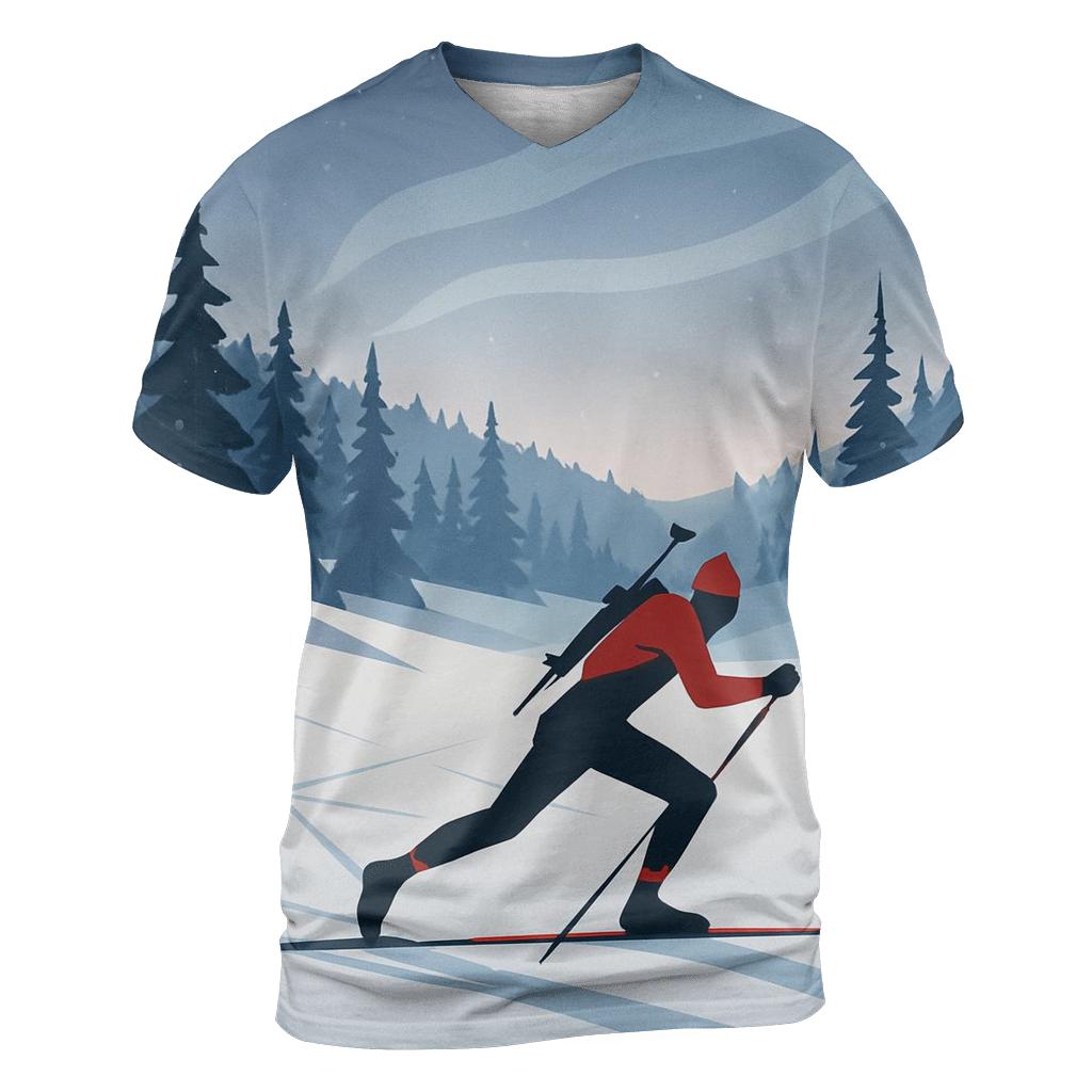 Arctic Biathlon Constellation Sprint unique graphic print tees