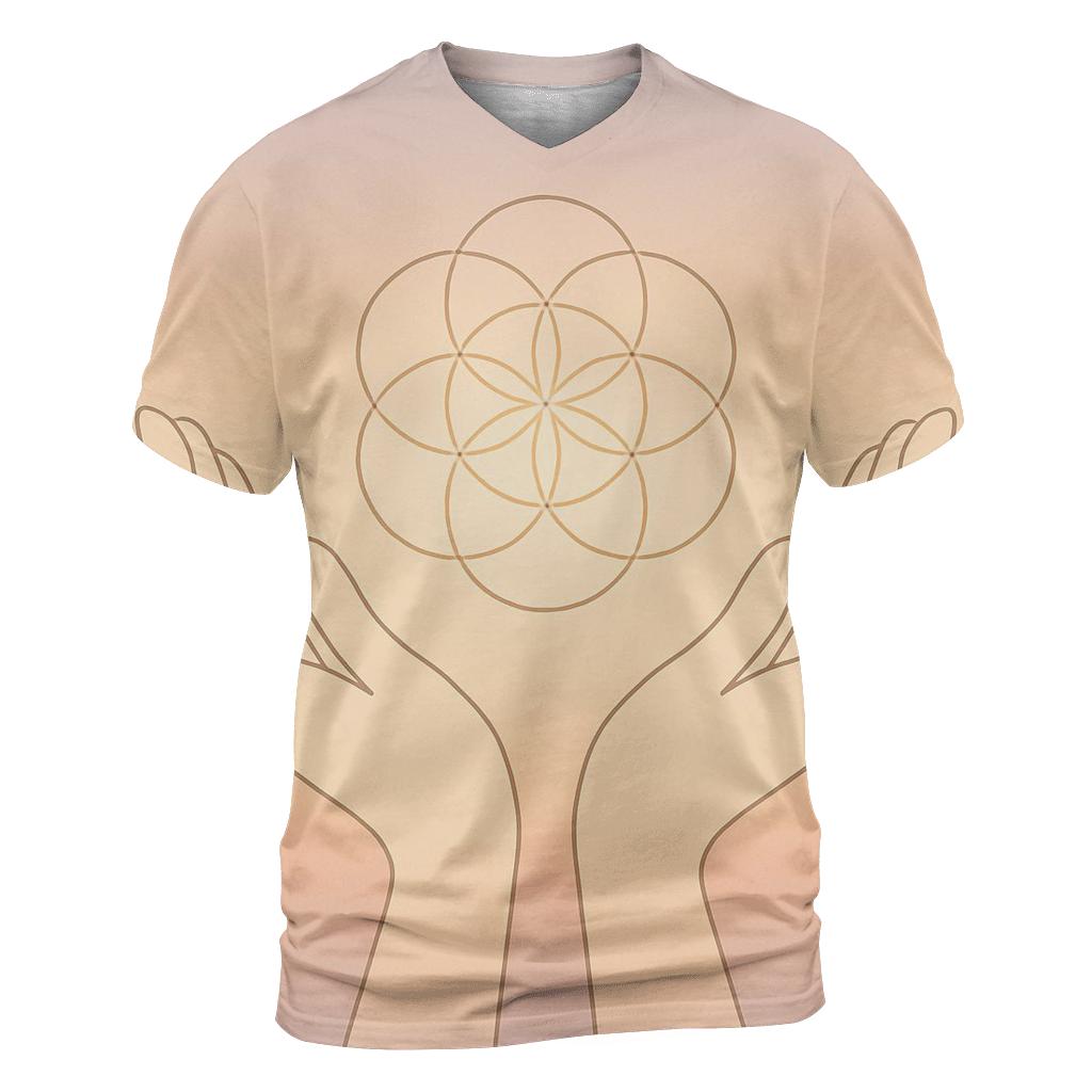 Hands Of Dawn Geometry statement graphic shirts