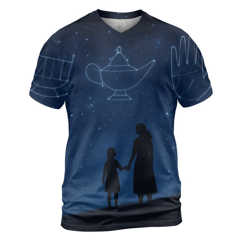 Her Name In The Night Sky The Constellation Of Care artistic all-over print tops