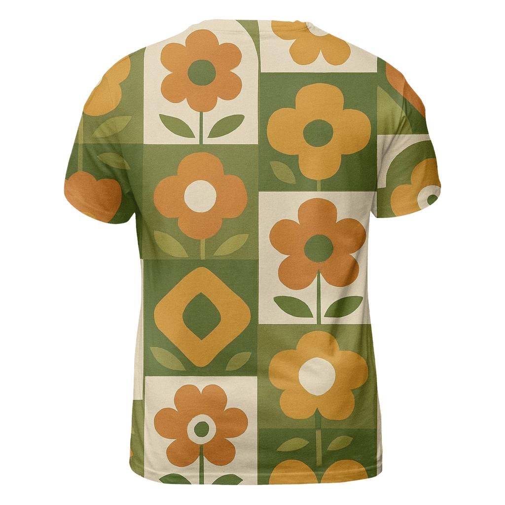 Avocado Kitchen Tile Bloom artistic all-over print tops