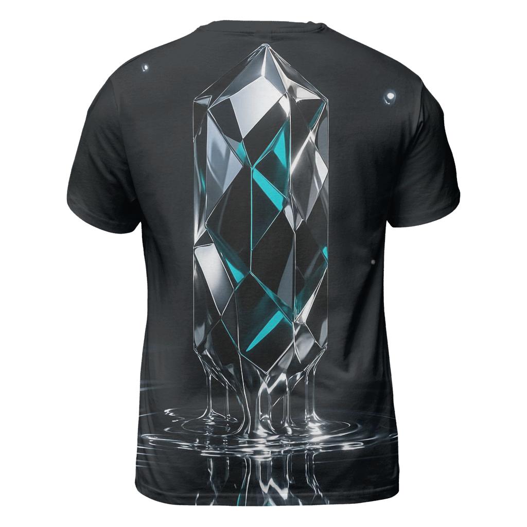Chrome Prism Drip Monolith vibrant all-over design tees