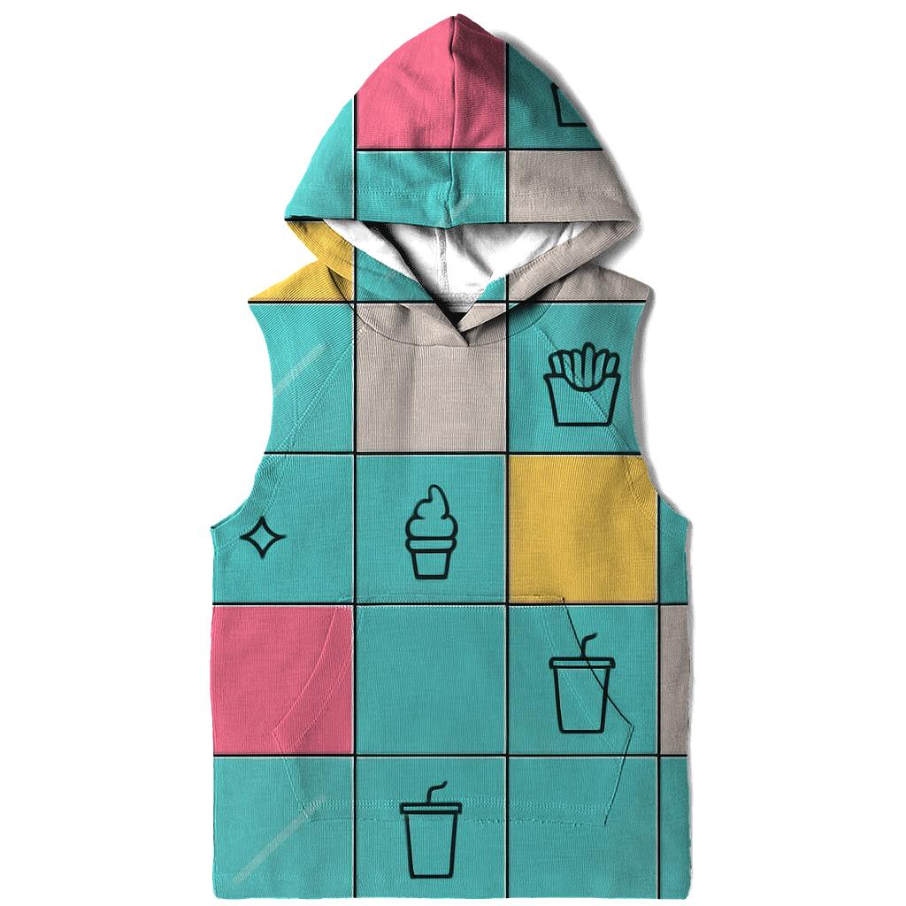 Mall Food Court Neon Tiles hoodies fashion