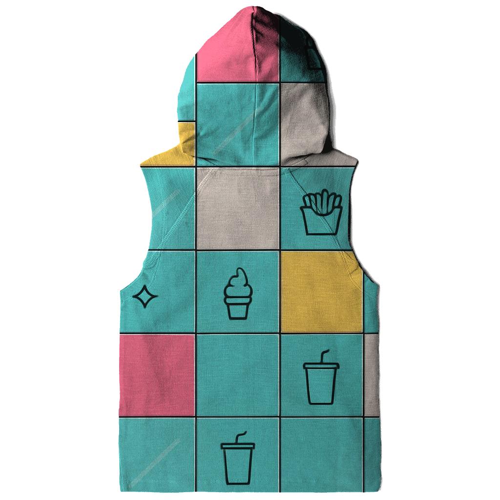 Mall Food Court Neon Tiles hoodies fashion