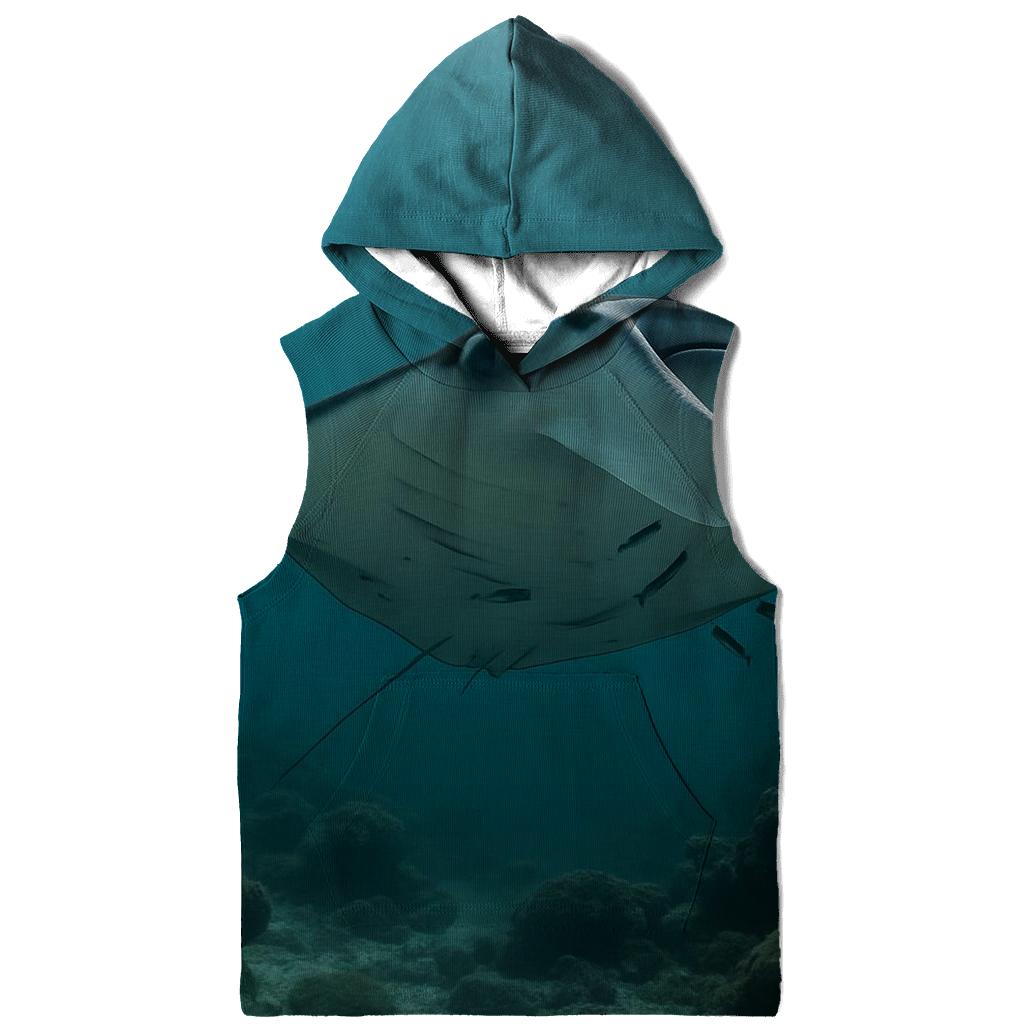 Reef Halo Manta Cleaning Pass printed hoodies