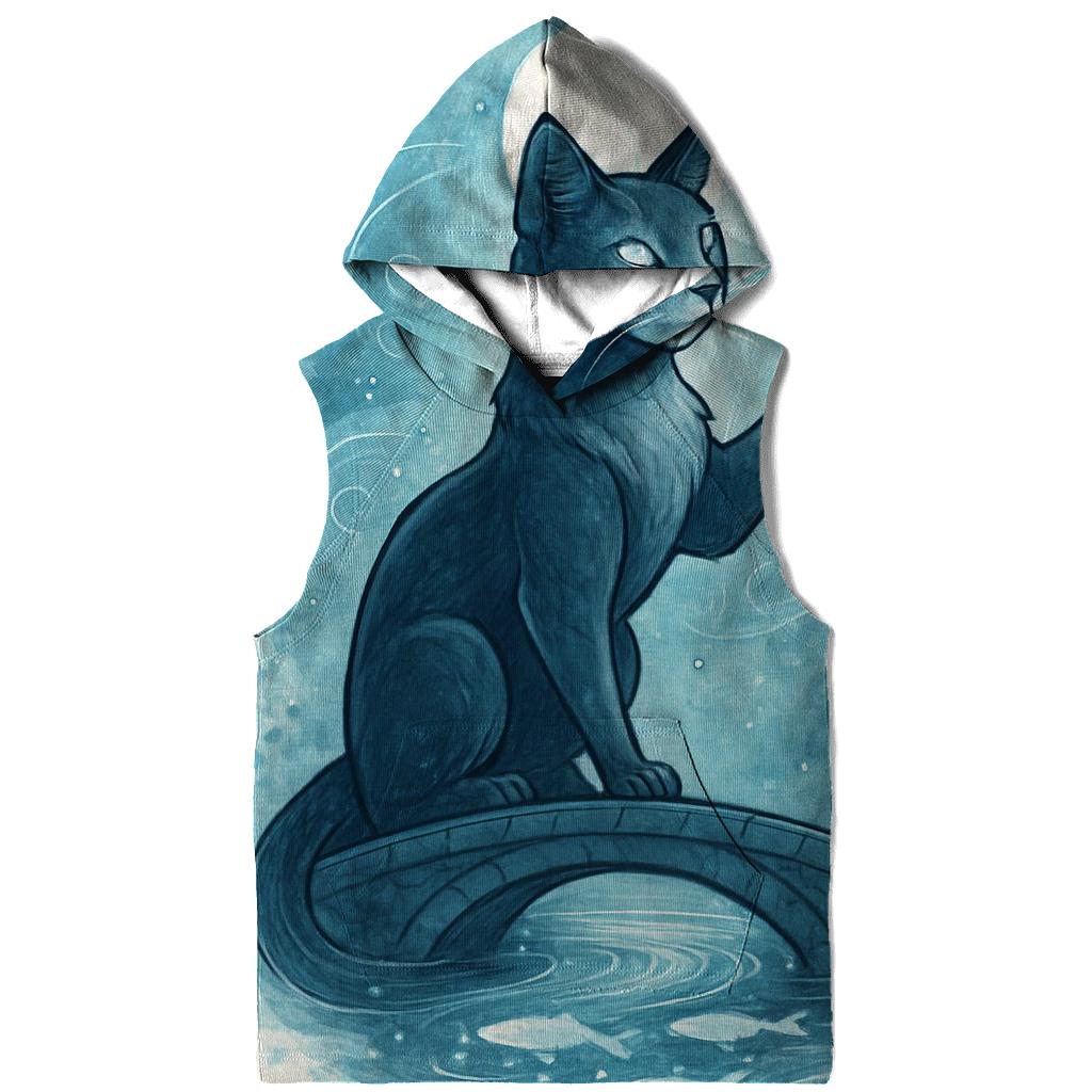 Lantern Tide Guardian Cat embroidered hoodies