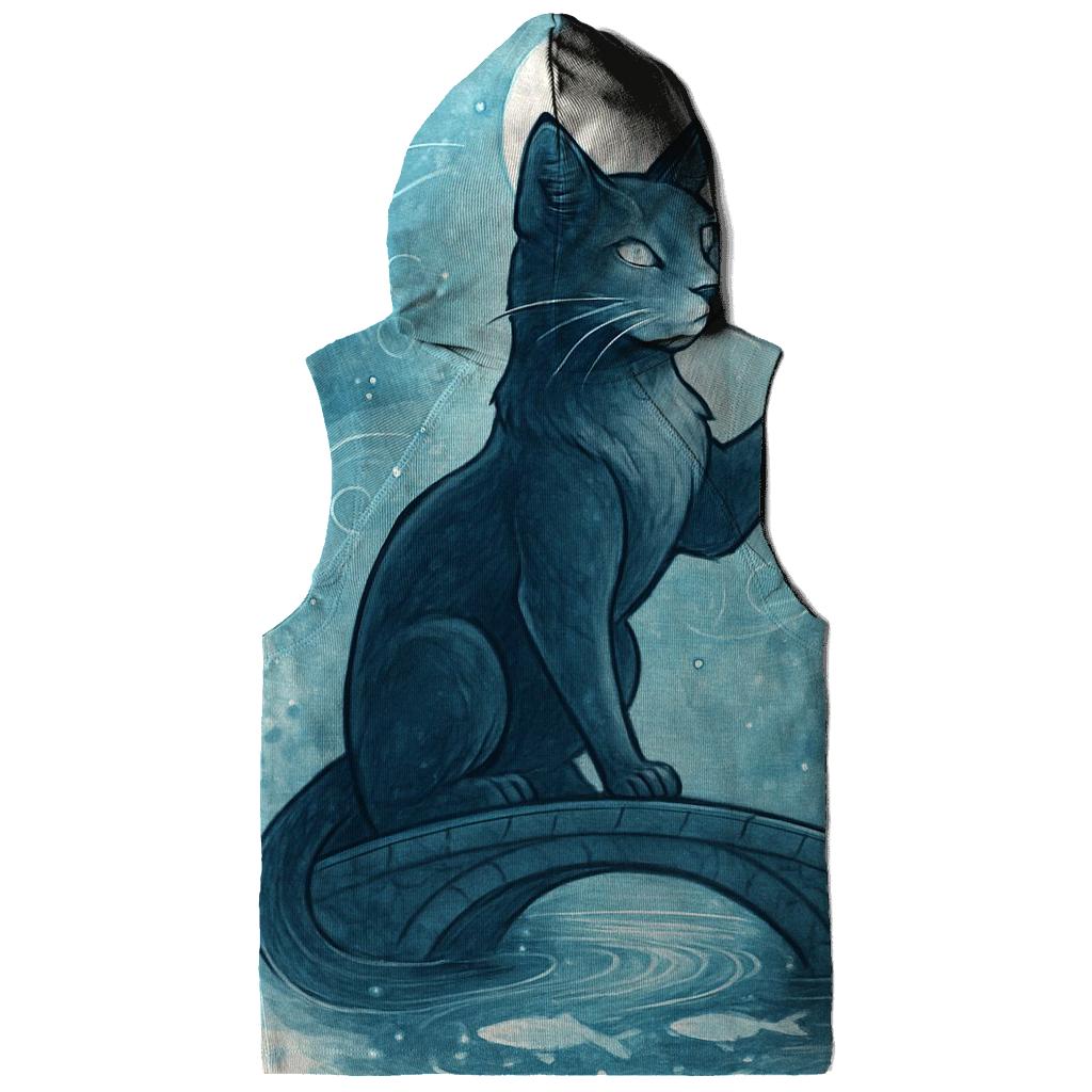 Lantern Tide Guardian Cat embroidered hoodies