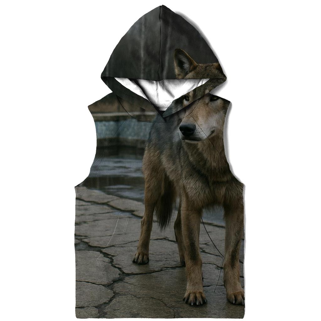 Chernobyl Exclusion Zone Wolf At The Mosaic Pool hoodies fashion