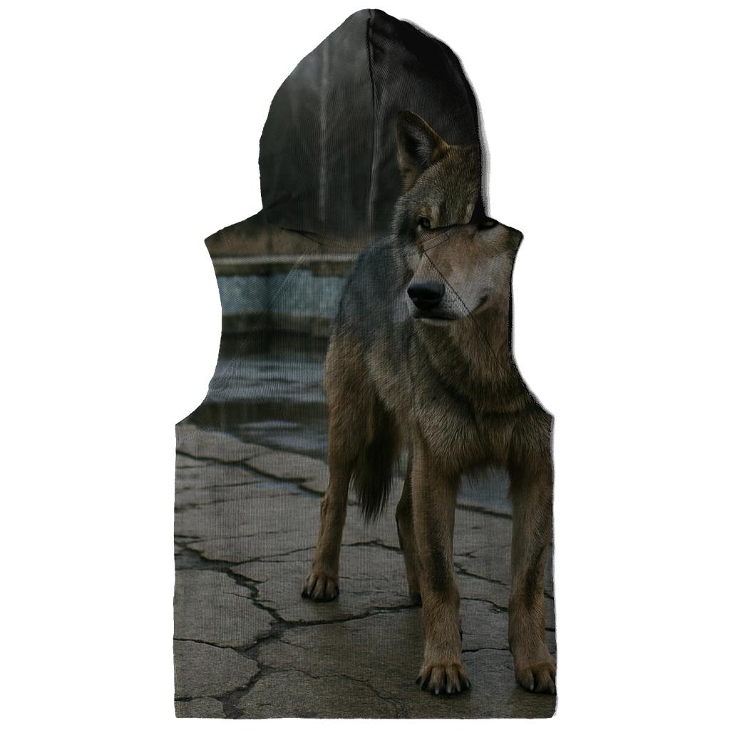 Chernobyl Exclusion Zone Wolf At The Mosaic Pool hoodies fashion