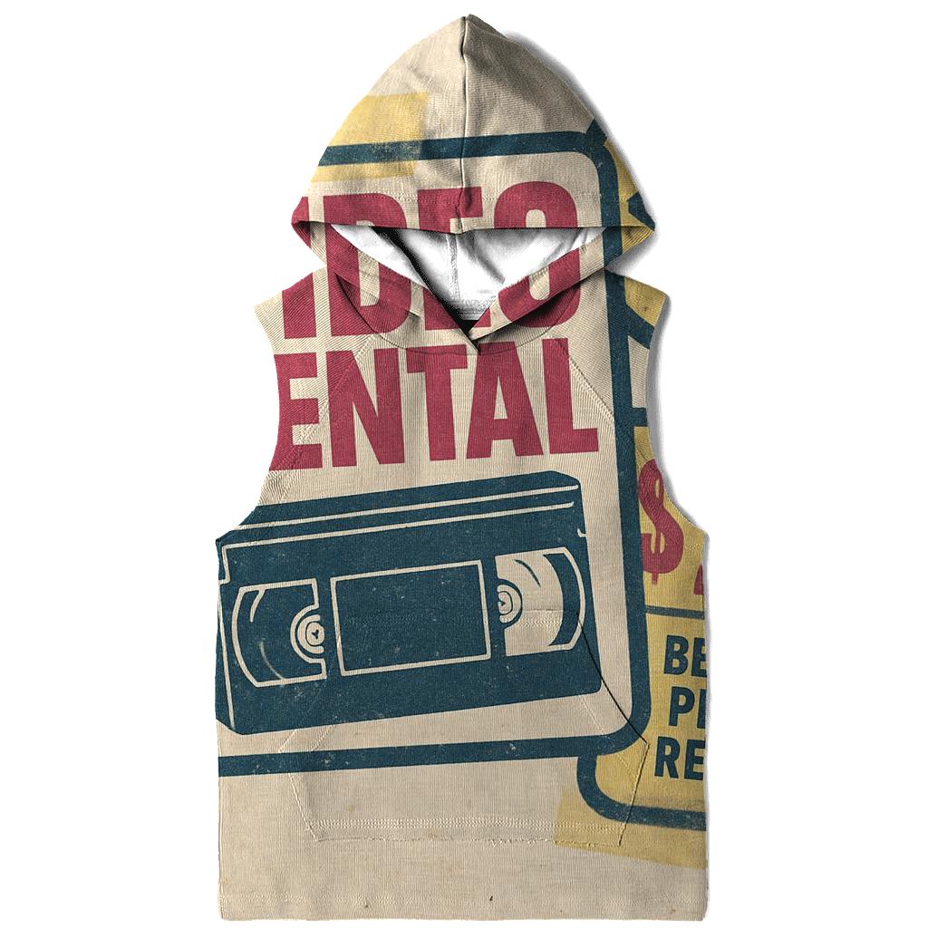 Faded Eighties Video Rental Badge Collage hoodie trends