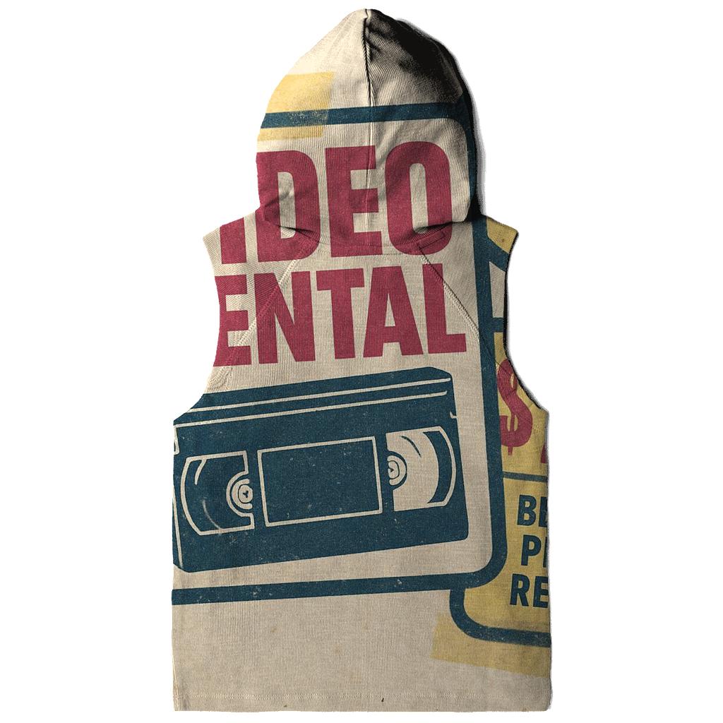 Faded Eighties Video Rental Badge Collage hoodie trends