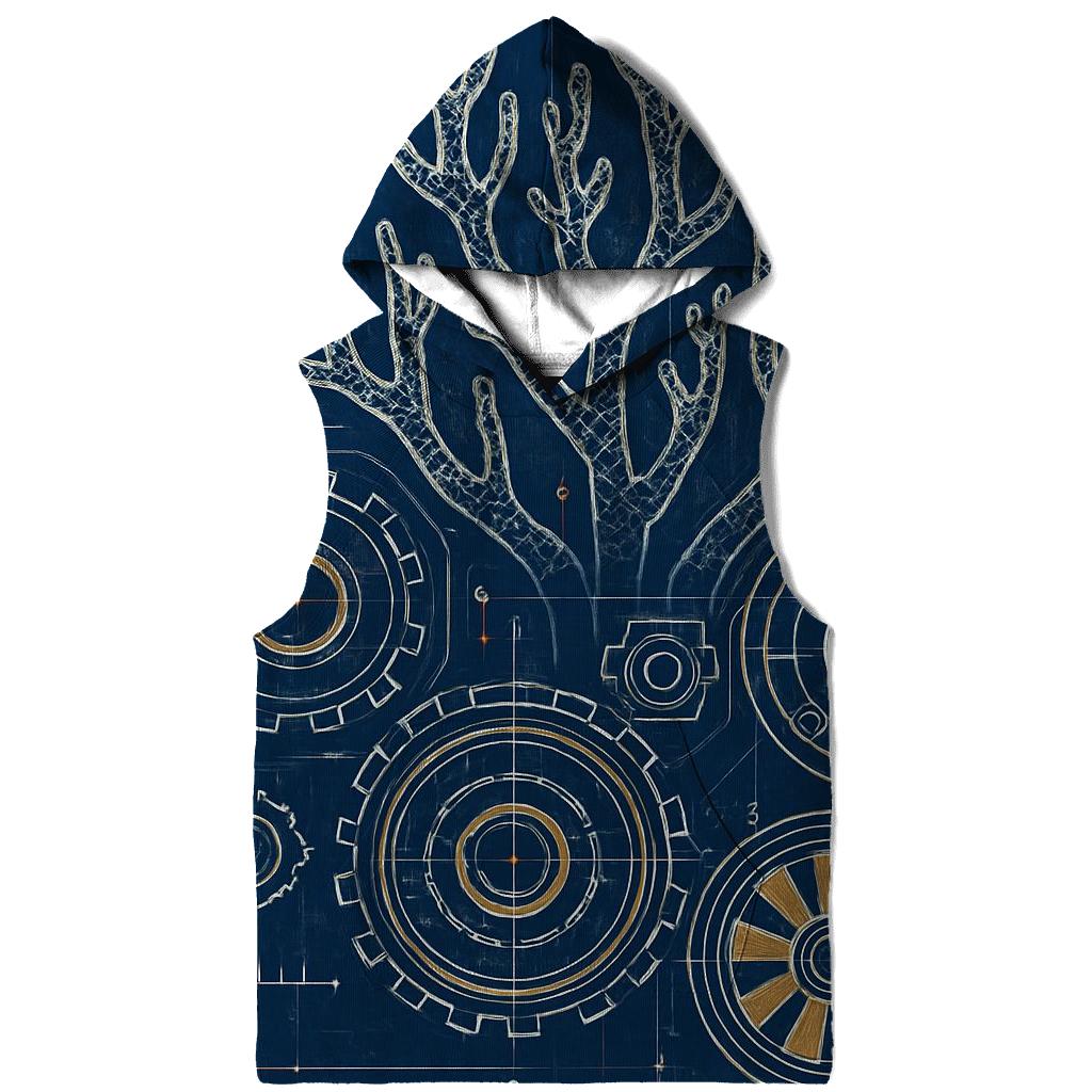 Clockwork Coral Reef Blueprint designer hoodies