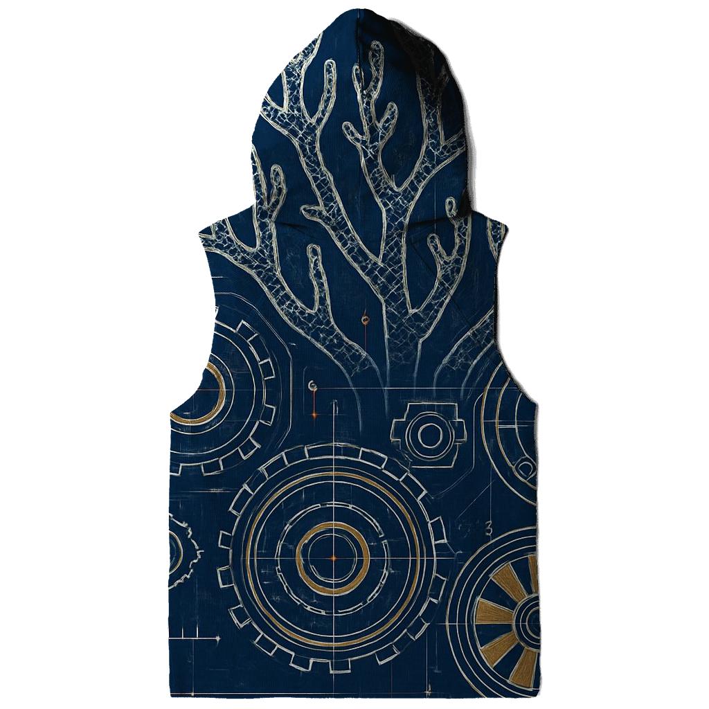 Clockwork Coral Reef Blueprint designer hoodies