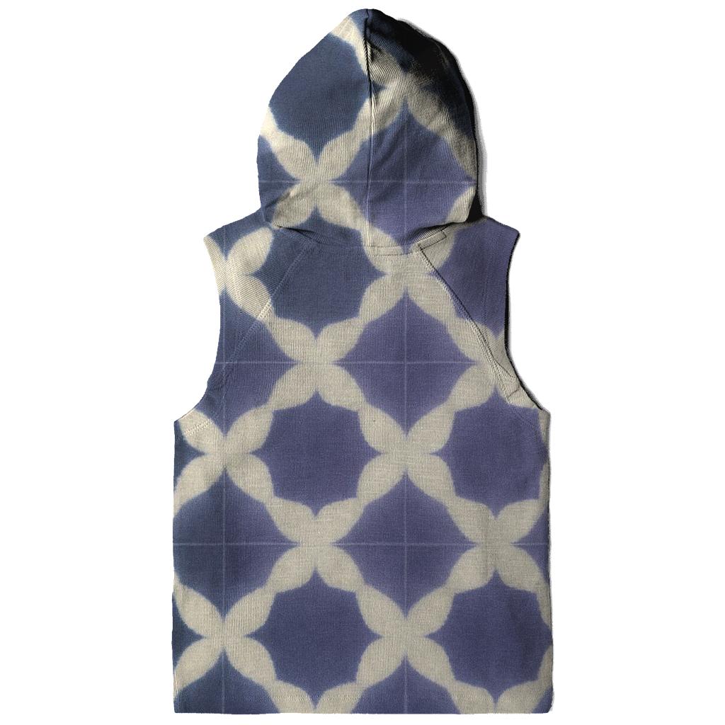 Eclipse Itajime Clamp Lattice zip-up hoodies
