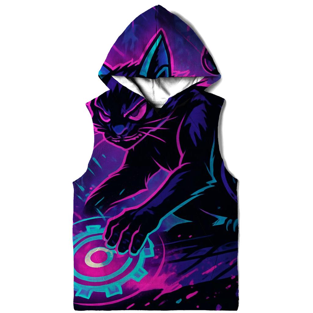 Neon Alley Gearshift Cat hoodie styles