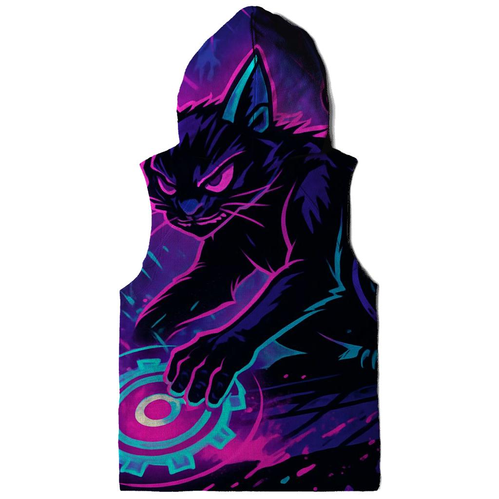 Neon Alley Gearshift Cat hoodie styles