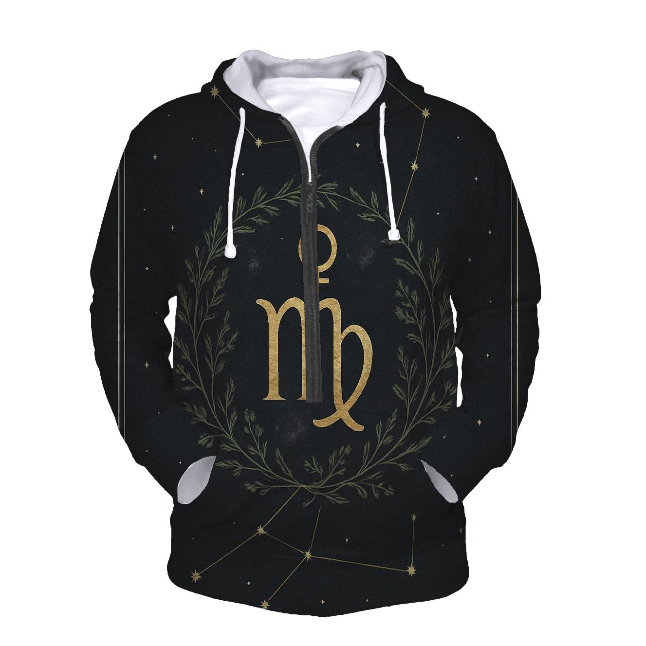 Virgo Mercury Herbarium Constellation Chart hoodie styles