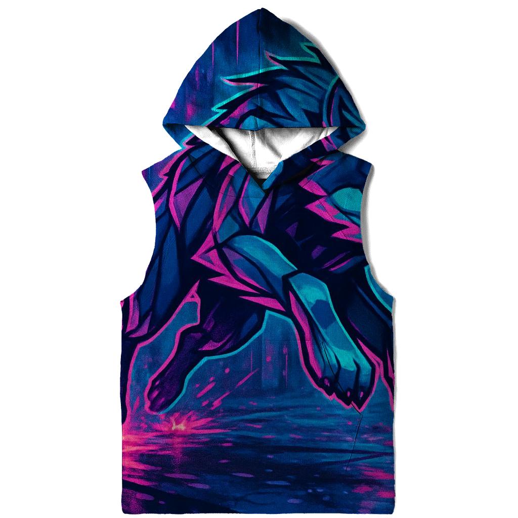 Neon Monsoon Street Wolf Run embroidered hoodies