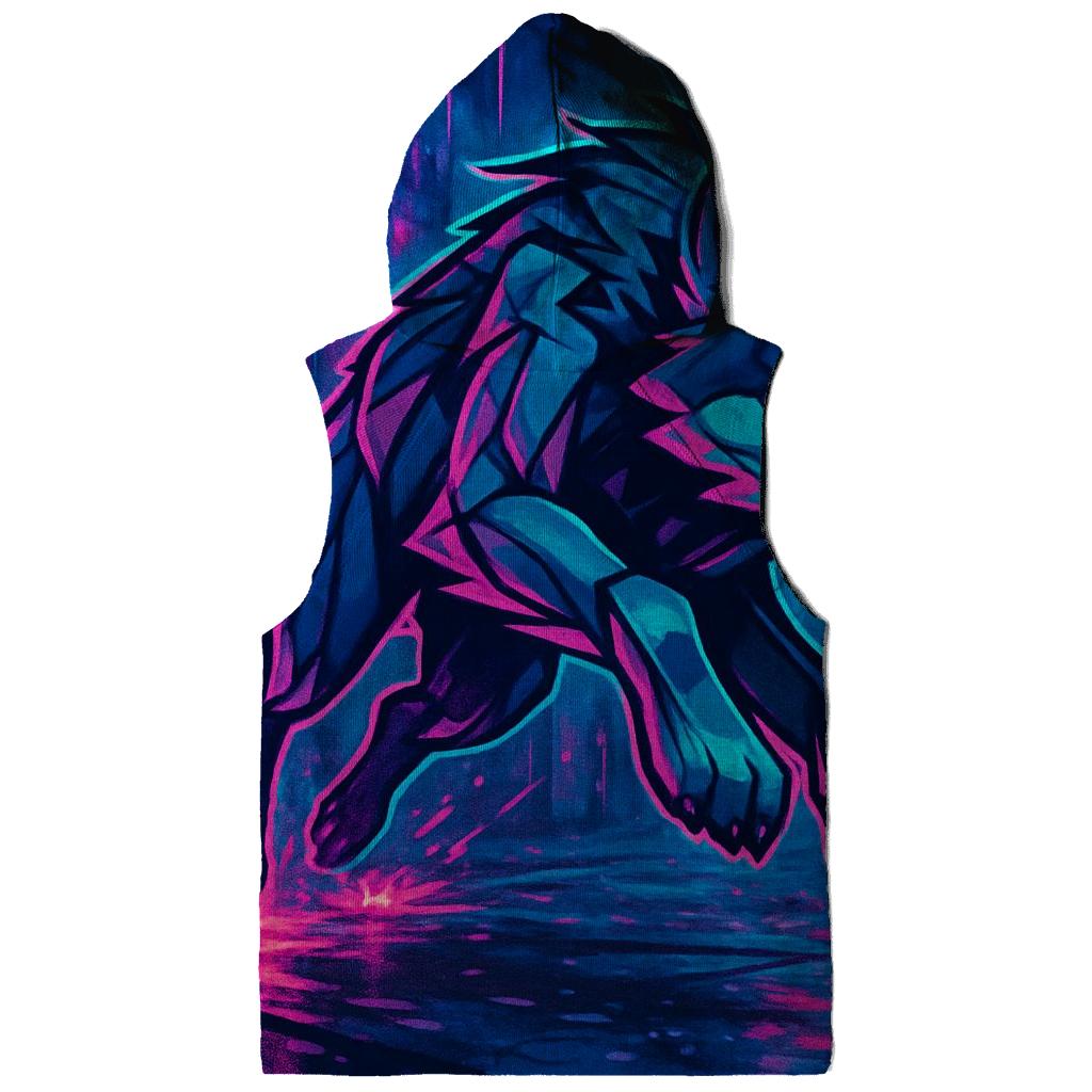 Neon Monsoon Street Wolf Run embroidered hoodies