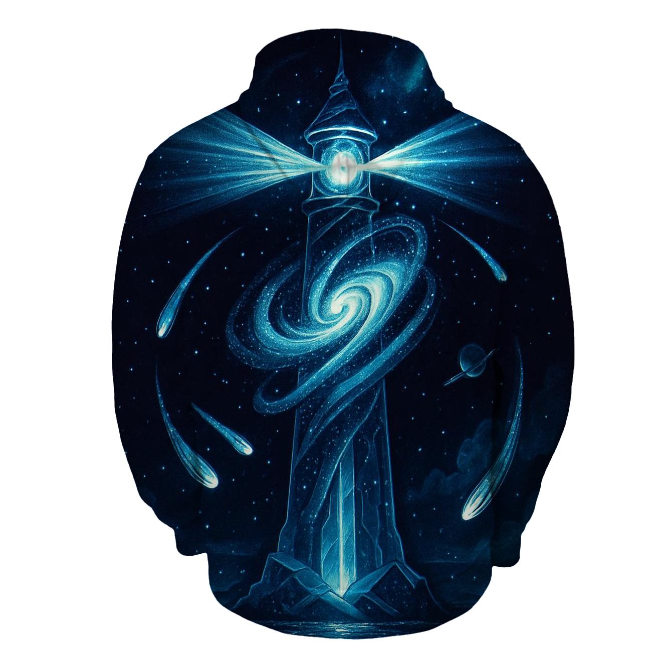 The Lighthouse That Guides Lost Comets custom hoodies