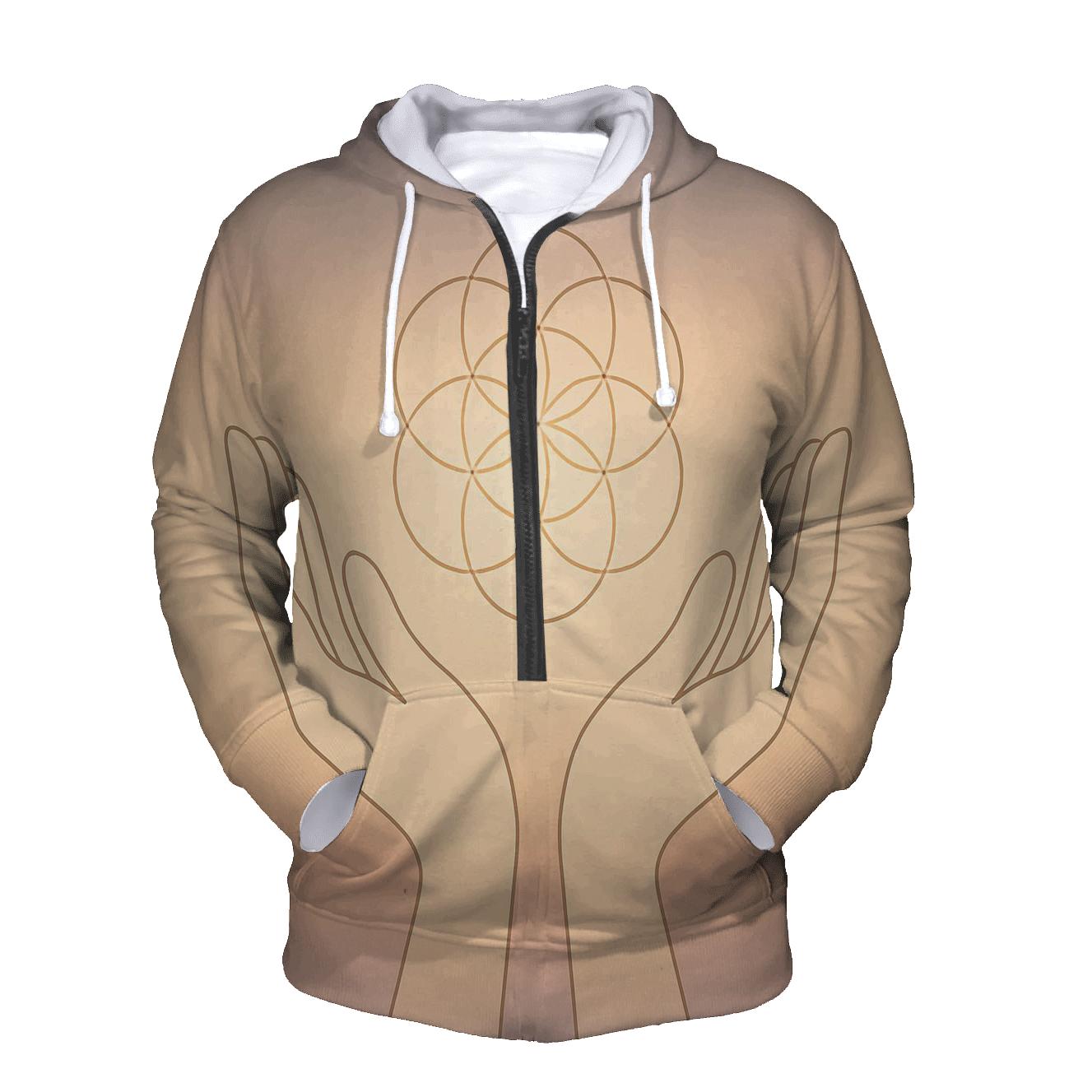 Hands Of Dawn Geometry heavyweight hoodies