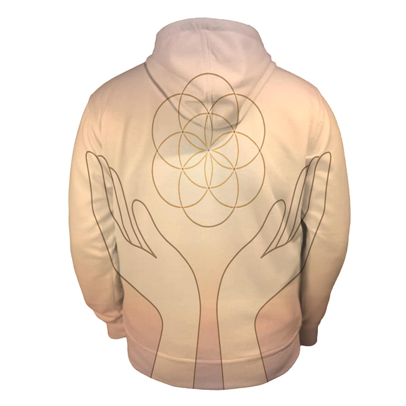 Hands Of Dawn Geometry heavyweight hoodies