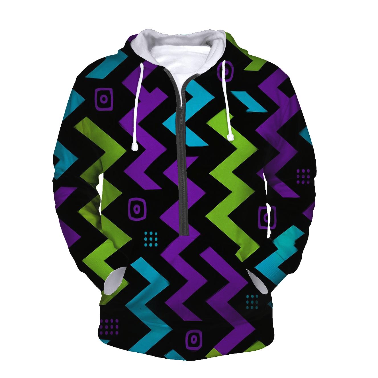 Laser Tag Arena Chevron Camouflage lightweight hoodies