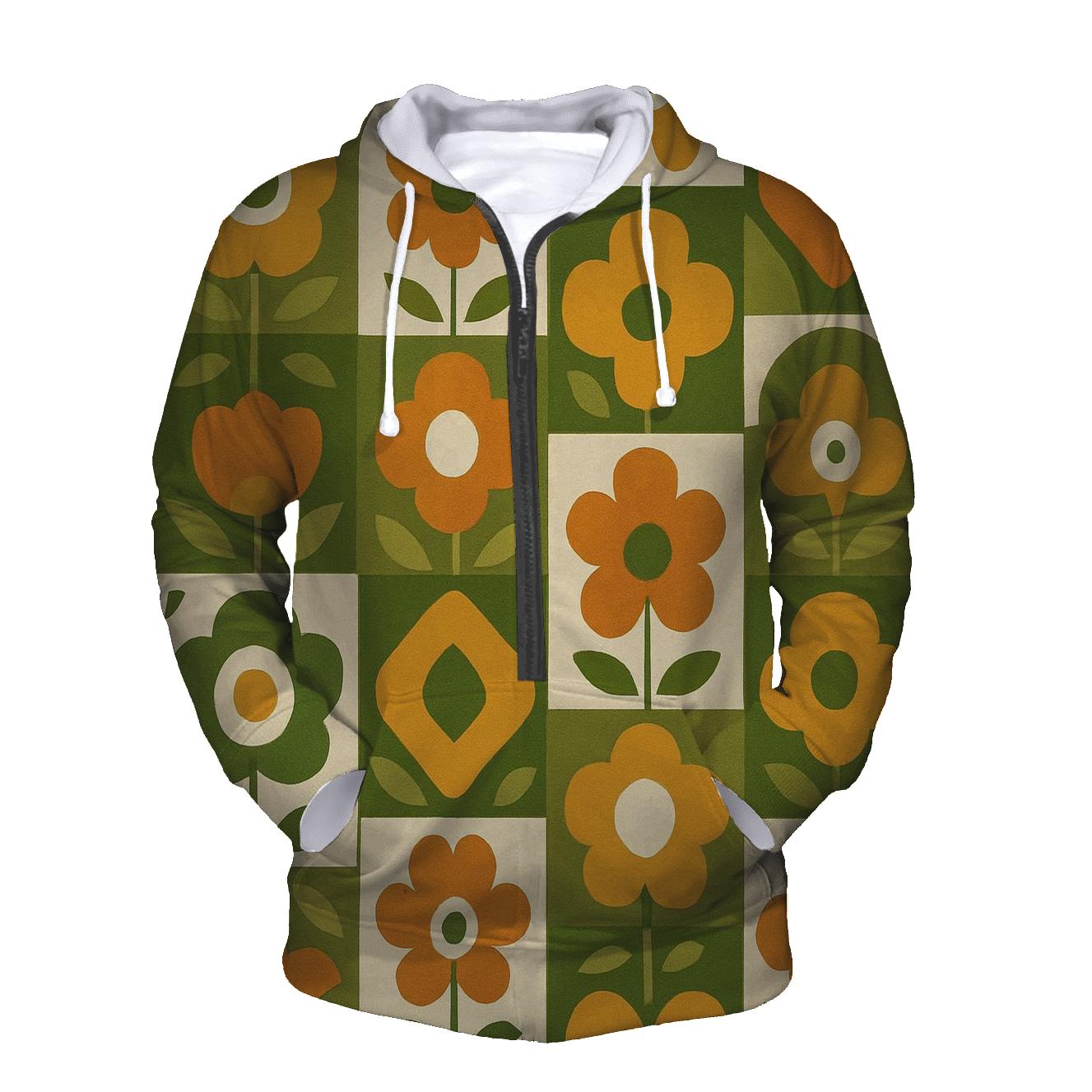 Avocado Kitchen Tile Bloom heavyweight hoodies
