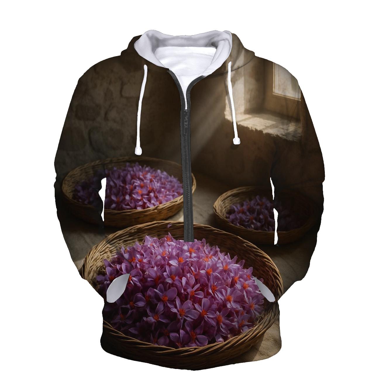 Saffron Crocus Harvest Trays In Mountain Stone Barn pullover hoodies