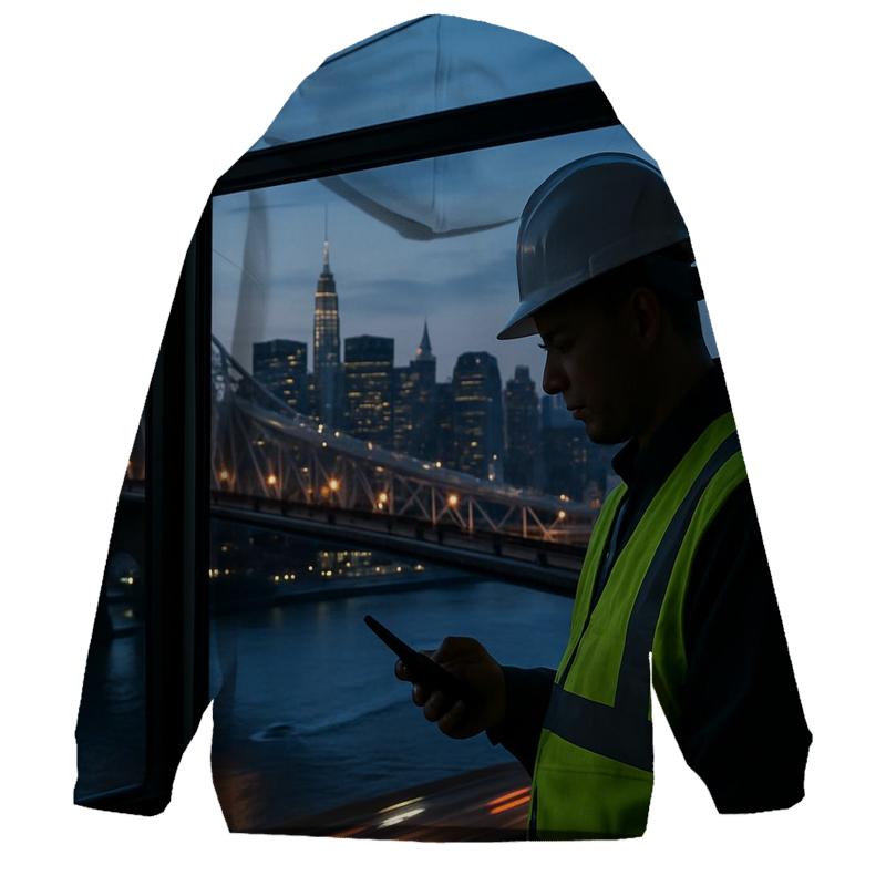 Shift Change Above The East River pullover hoodies