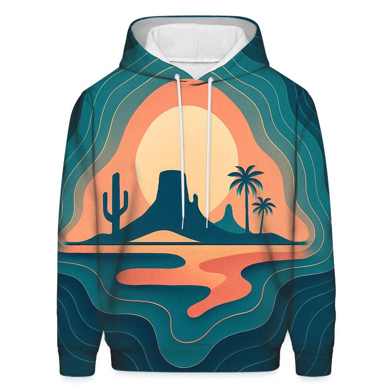 Prismatic Topography Mirage designer hoodies