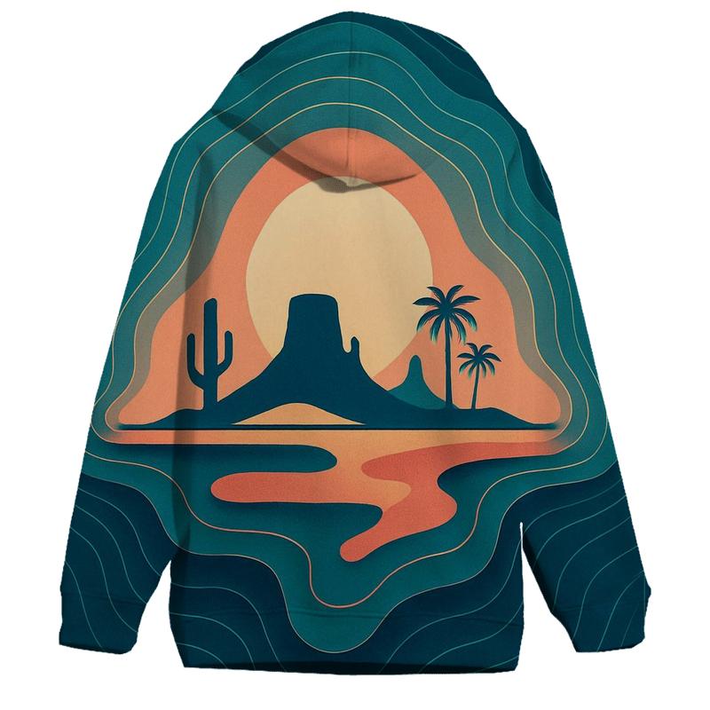 Prismatic Topography Mirage designer hoodies