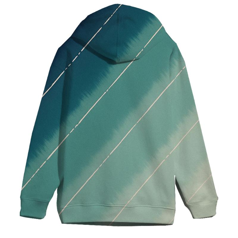 Aurora Arashi Diagonal Drift graphic hoodies