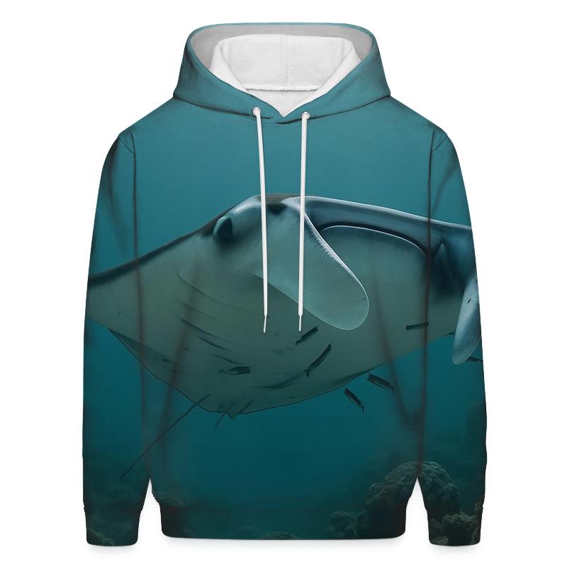 Reef Halo Manta Cleaning Pass premium hoodies