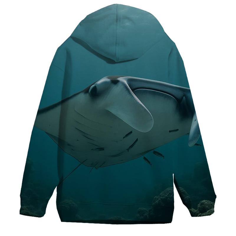 Reef Halo Manta Cleaning Pass premium hoodies