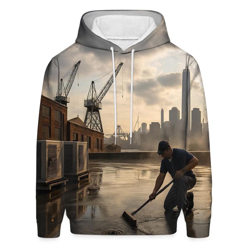 After The Storm At The Brooklyn Navy Yard Roofline premium hoodies