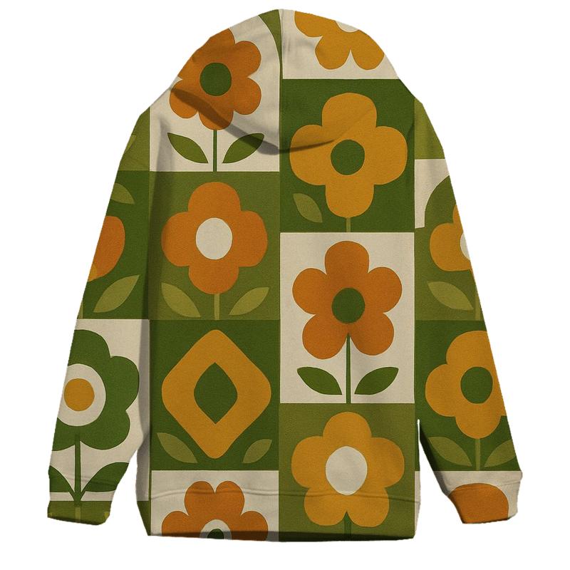 Avocado Kitchen Tile Bloom printed hoodies