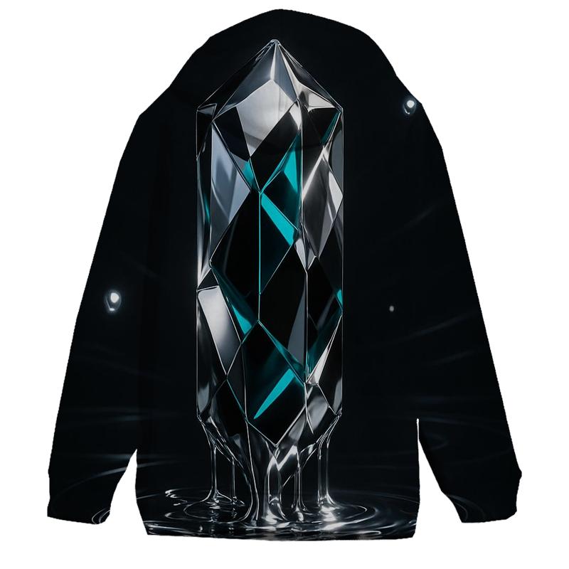 Chrome Prism Drip Monolith graphic hoodies