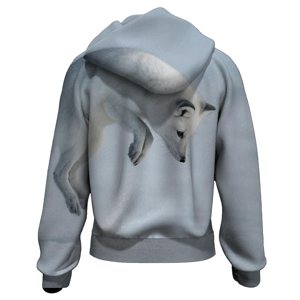 Tundra Pounce Arctic Fox premium hoodies