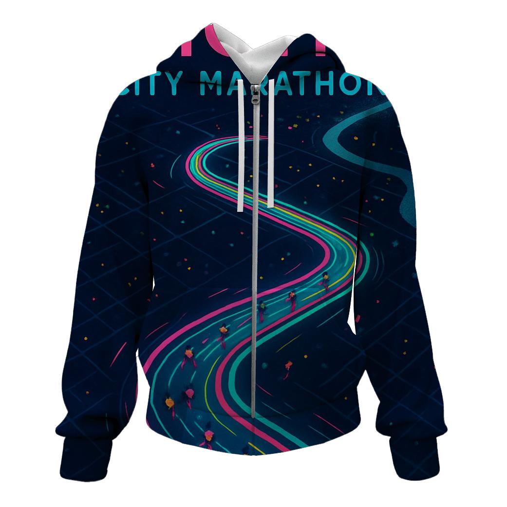 Midnight Marathon Heat Map hoodie trends