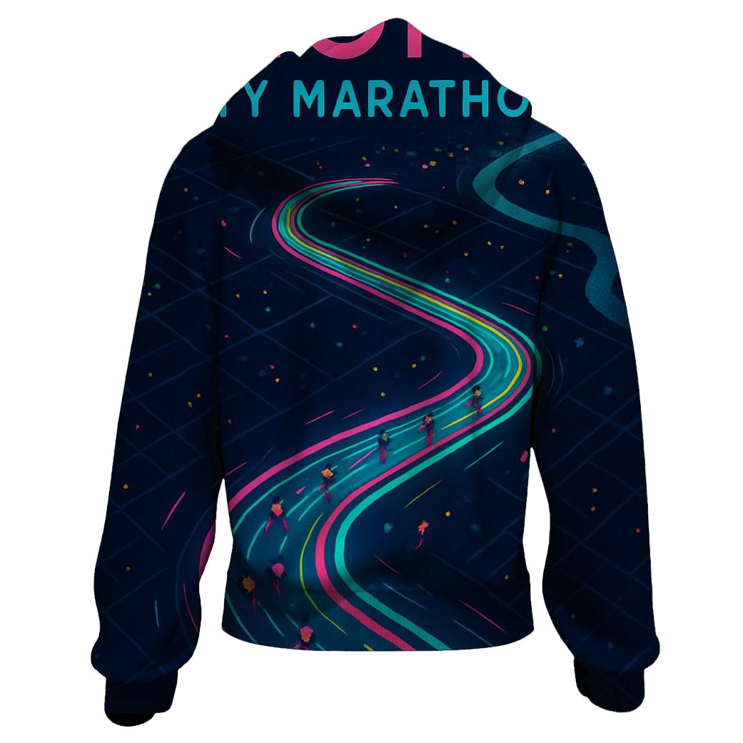 Midnight Marathon Heat Map hoodie trends