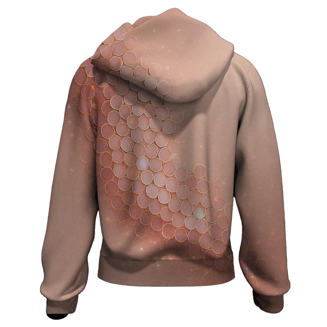 Sequin Nebula Lattice lightweight hoodies