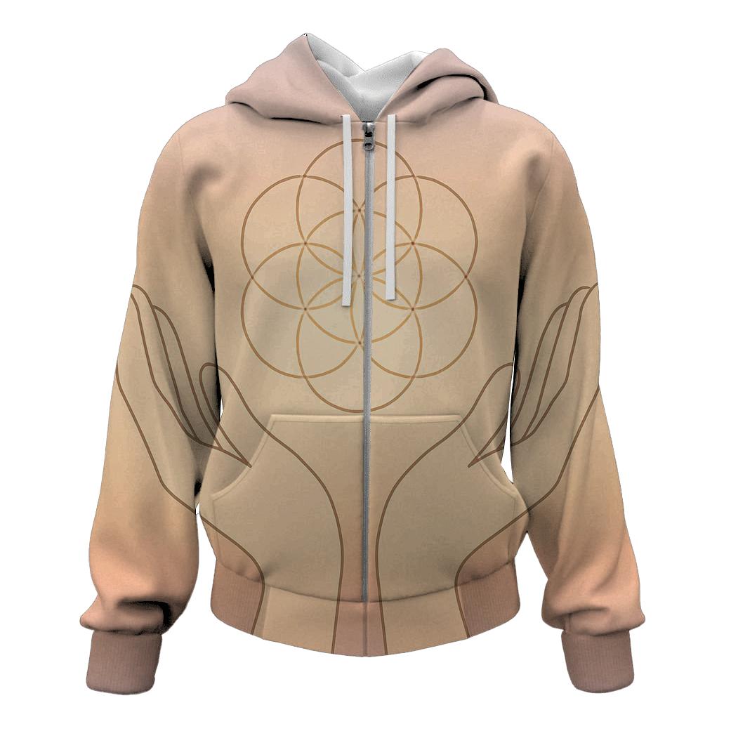 Hands Of Dawn Geometry graphic hoodies