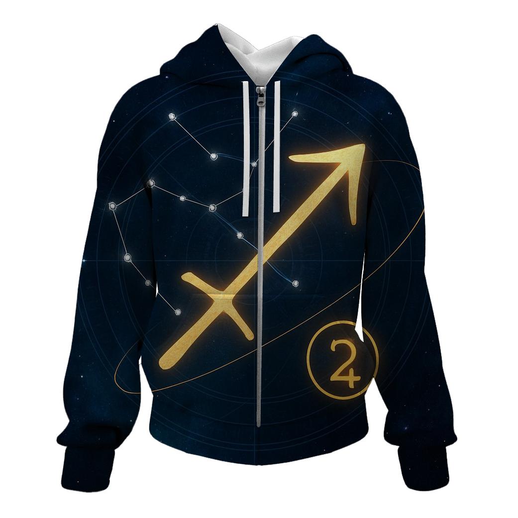 Sagittarius Jupiter Retrograde Star Compass hoodie styles