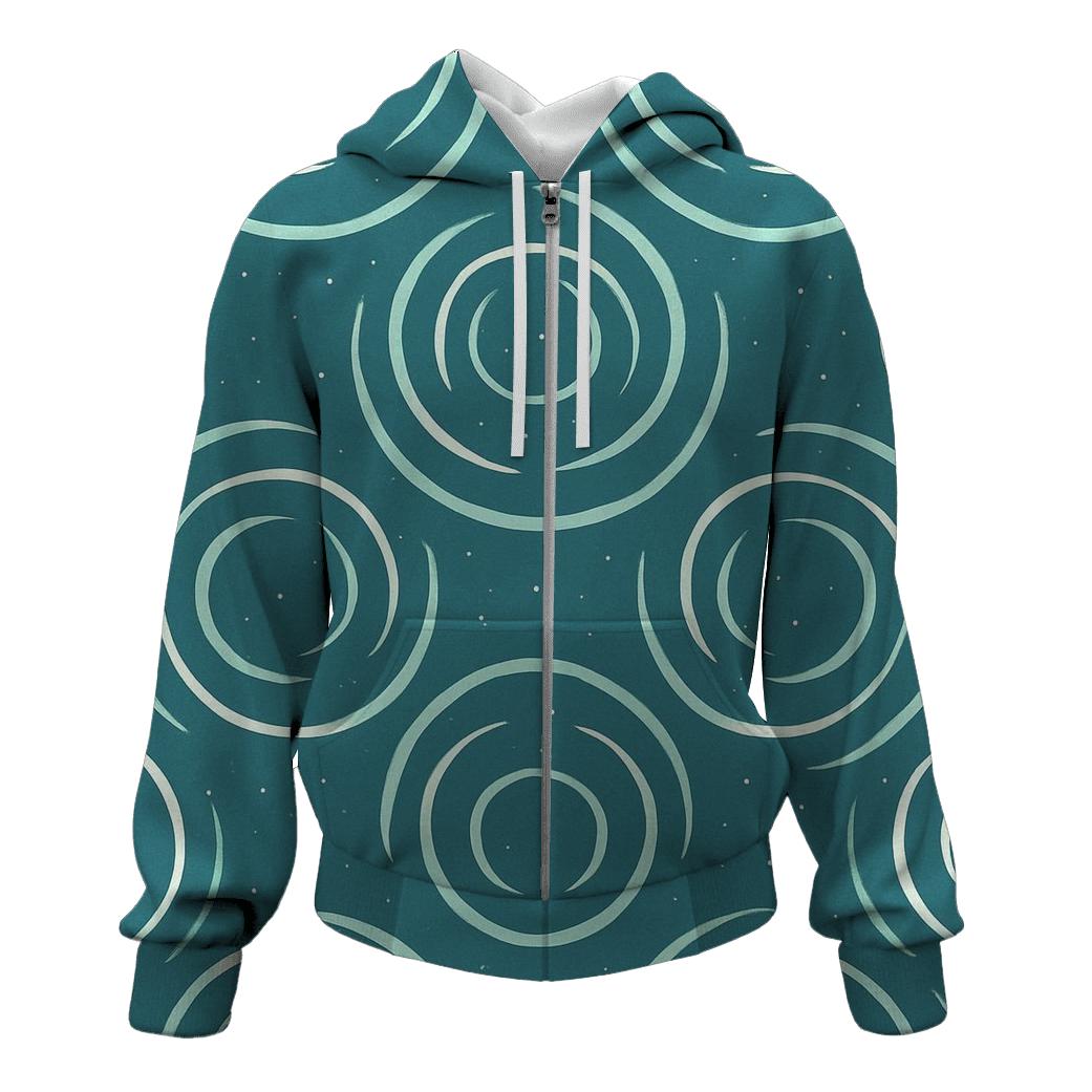 Gravitational Lens Arc Tapestry Field printed hoodies