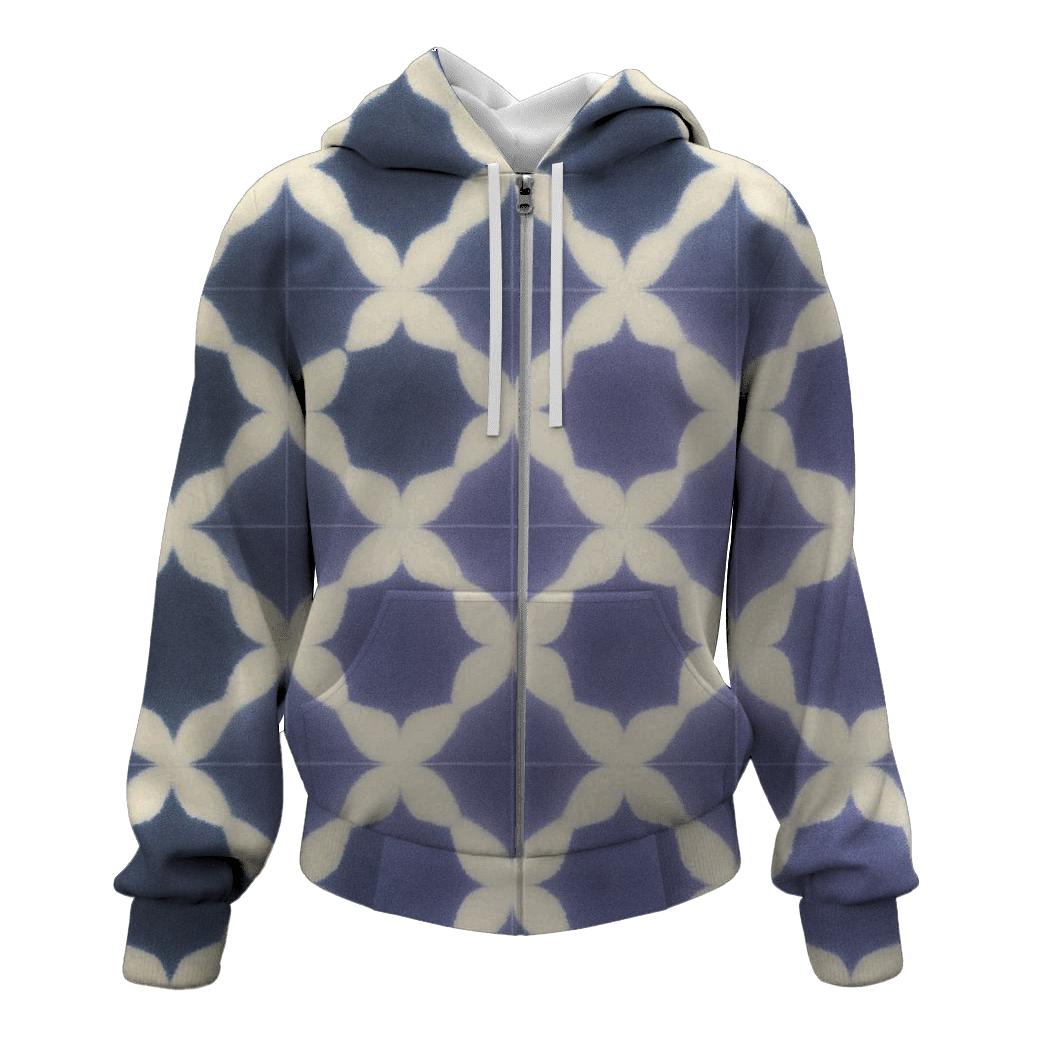 Eclipse Itajime Clamp Lattice embroidered hoodies