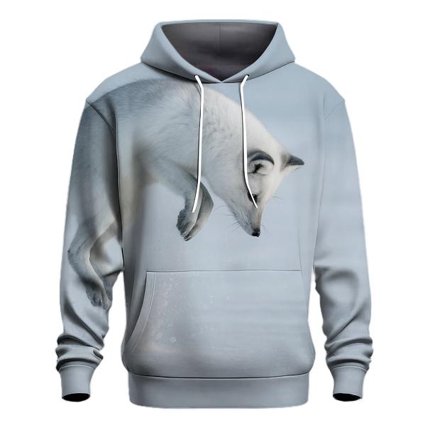 Tundra Pounce Arctic Fox lightweight hoodies